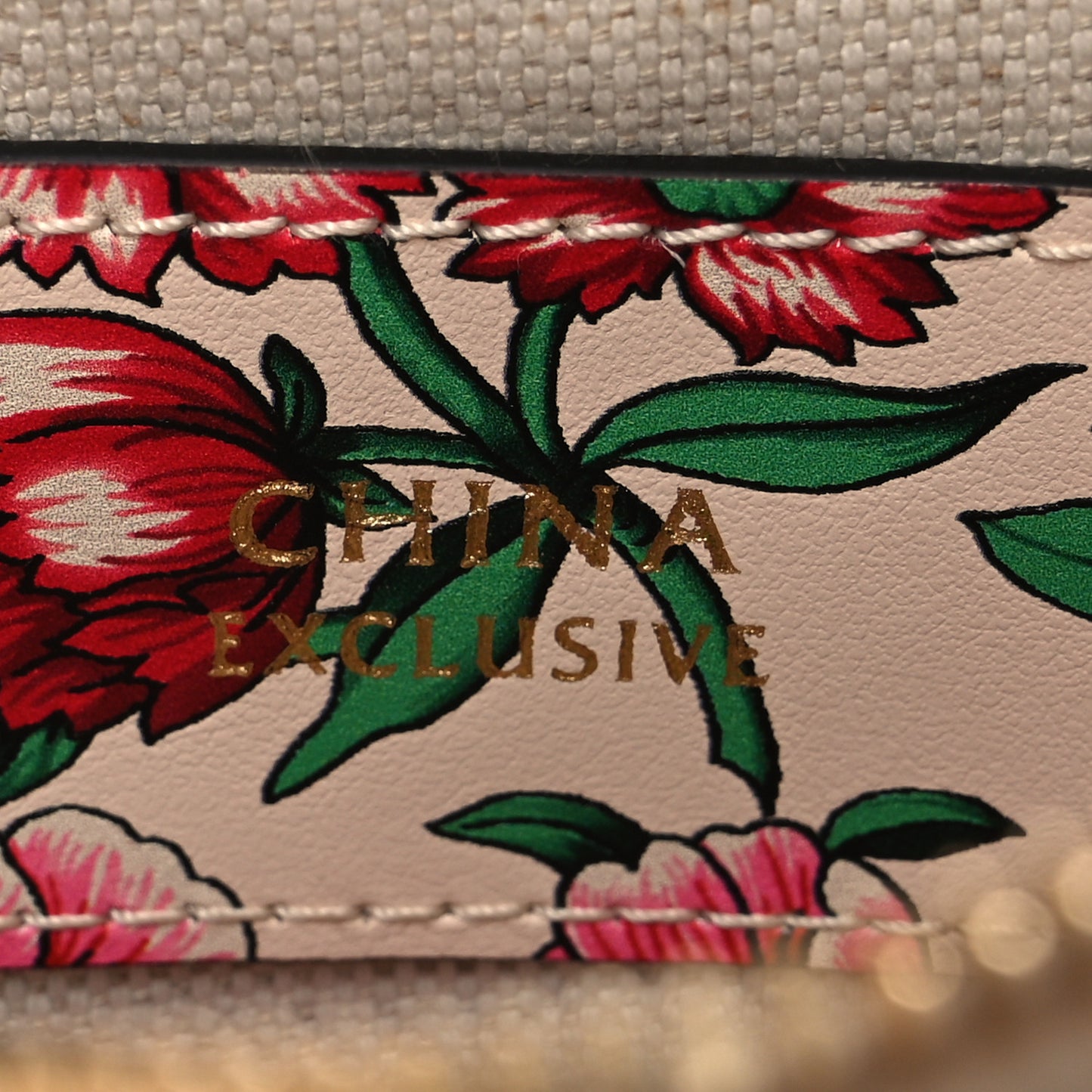 Calfskin Brit Roses Print Matelasse Diagonal Mini Interlocking G Heart Shoulder Bag Multicolor