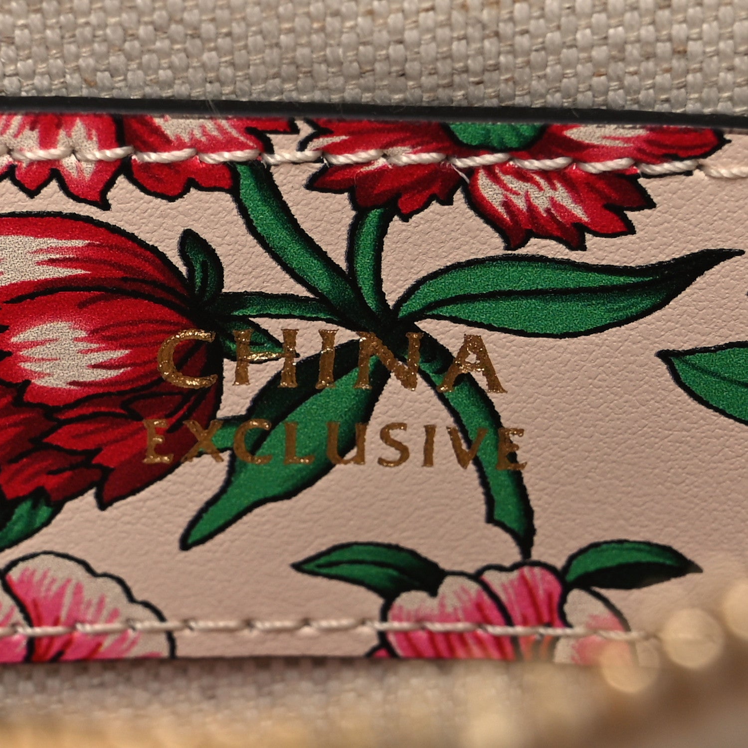 Gucci Calfskin Brit Roses Print Matelasse Diagonal Mini Interlocking G Heart Shoulder Bag Multicolor 7 of 11