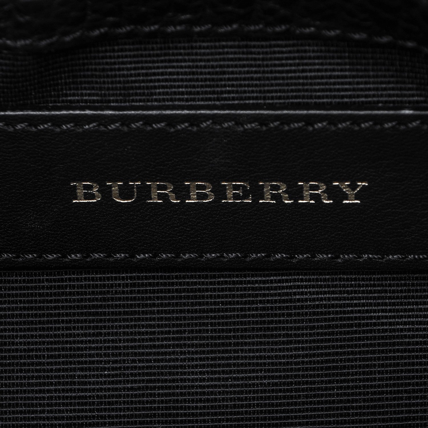 Burberry Signature Grain Calfskin Check Embossed Small Chichester Crossbody Clutch Bag Black 6 of 7