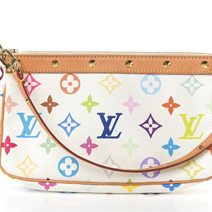 Louis Vuitton Monogram Multicolor Pochette Accessories White 9 of 9