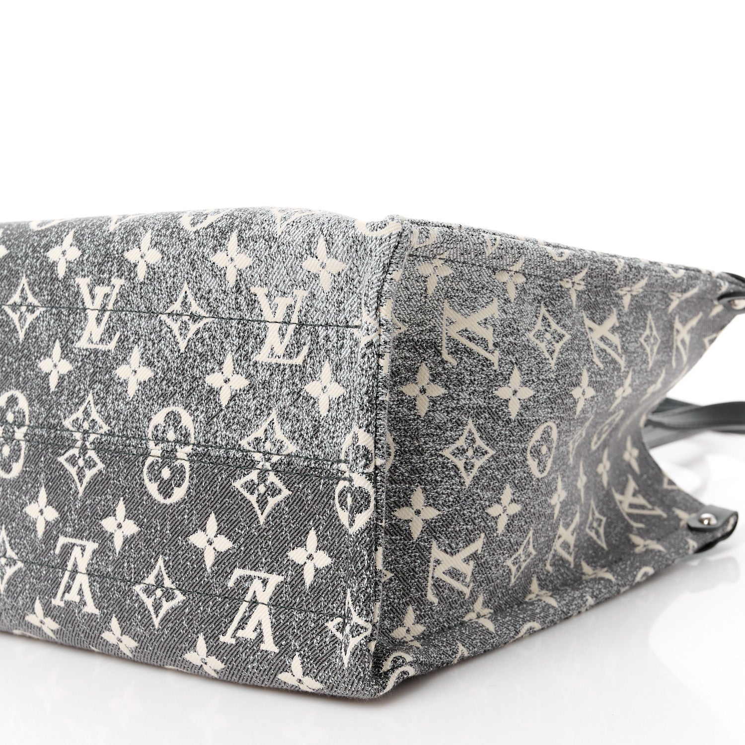 Louis Vuitton Monogram Jacquard Denim Onthego MM Black 10 of 10