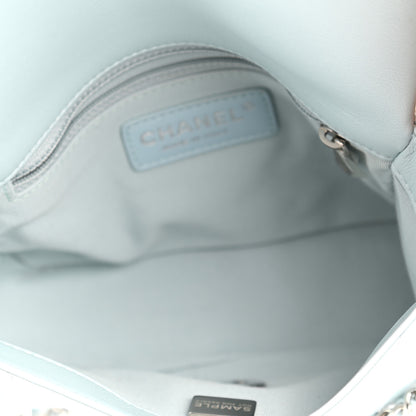 Chanel Lambskin Quilted Mini My Perfect Flap Light Blue 5 of 11