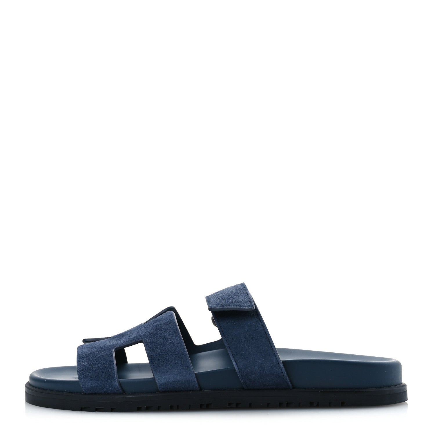 Hermes Suede Goatskin Womens Chypre Sandals 40.5 Bleu Celeste 1 of 11