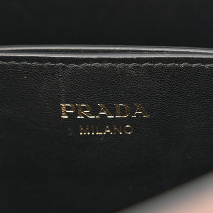 Prada City Calfskin Tambour Bucket Bag Cognac Black 6 of 11