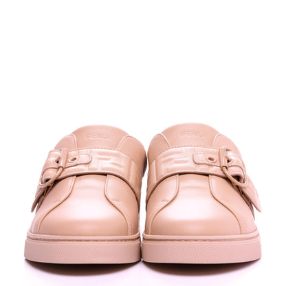 Fendi Vitello FF Embossed Womens Slip On Sneakers 41 Pink Burb 3 of 10