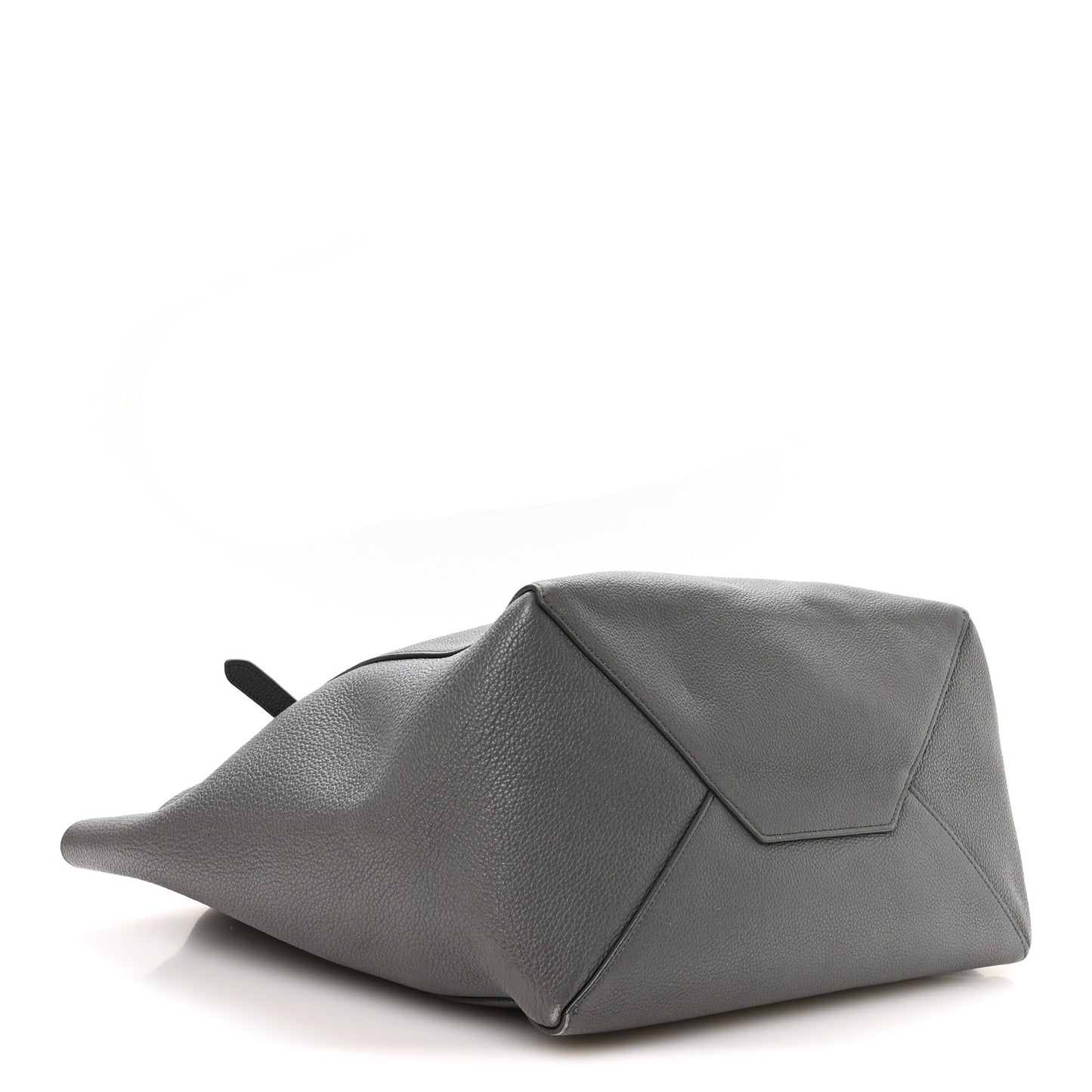 Soft Grained Calfskin Medium Belt Cabas Phantom Grey