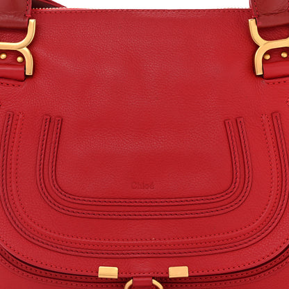 Chloe Calfskin Medium Marcie Satchel Red 8 of 11