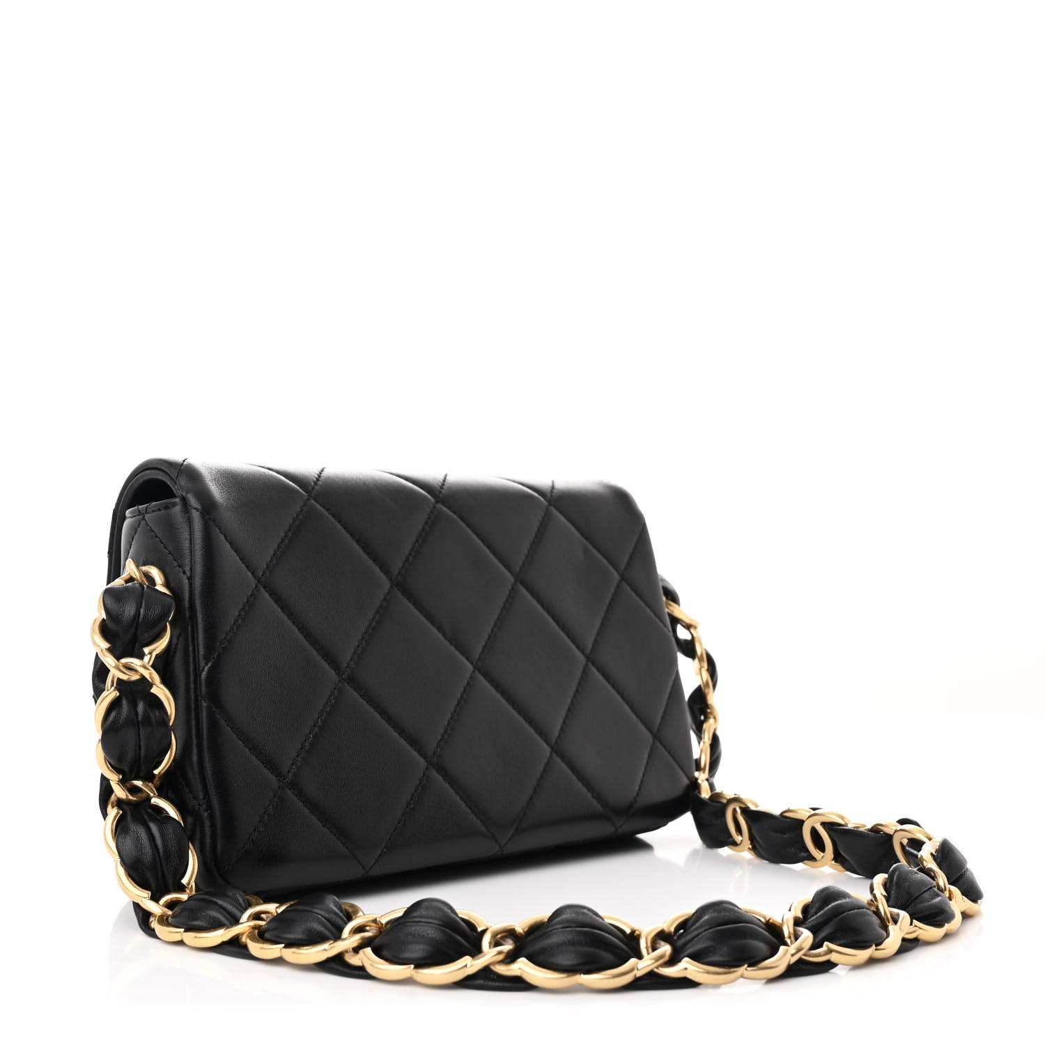 Chanel Lambskin Quilted Small CC Links Flap Black 3 of 11