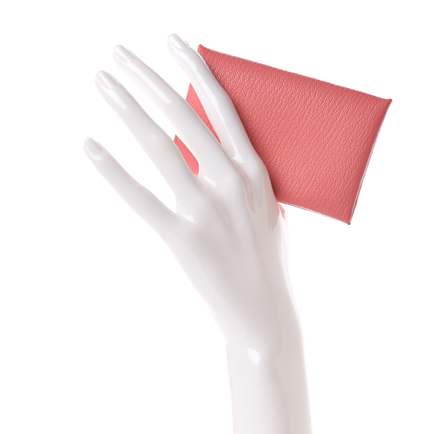 Hermes Chevre Mysore Calvi Card Case Rose Ete 2 of 10