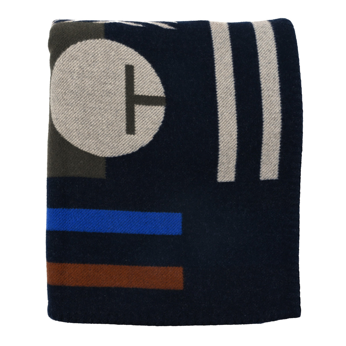 Wool Cashmere Avalon Enigmatic Blanket Navy