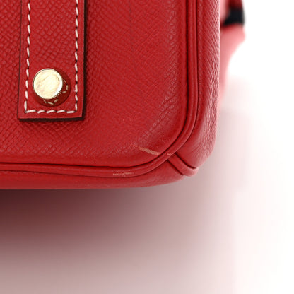 Hermes Epsom Candy Birkin 35 Rouge Casaque Bleu Thalassa 18 of 22