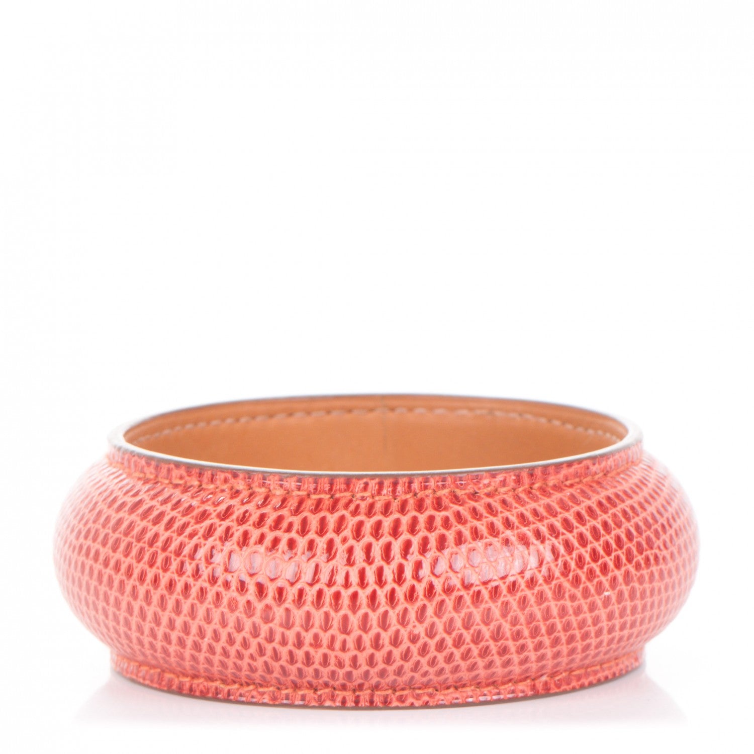Hermes Lizard Astral Extra Large Bracelet S Sanguine 1 of 5