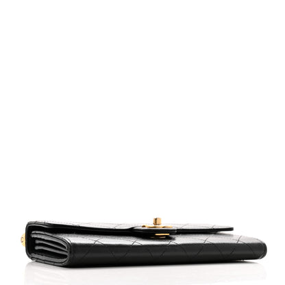 Chanel Goatskin Quilted Chic Pearls Clutch With Chain Black 4 of 16