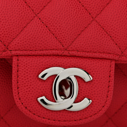 Chanel Caviar Quilted Mini Rectangular Flap Light Red 12 of 14