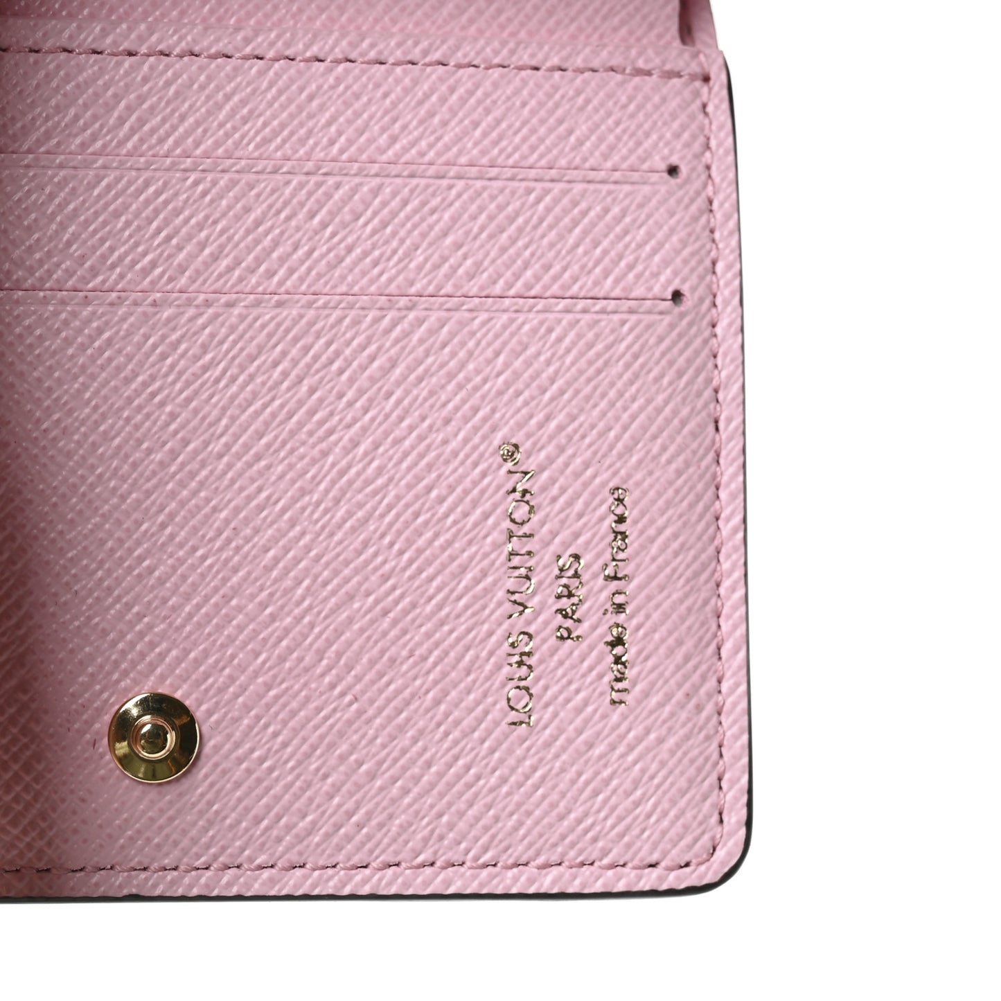 Monogram LV Charms Pocket Wallet Cotton Candy