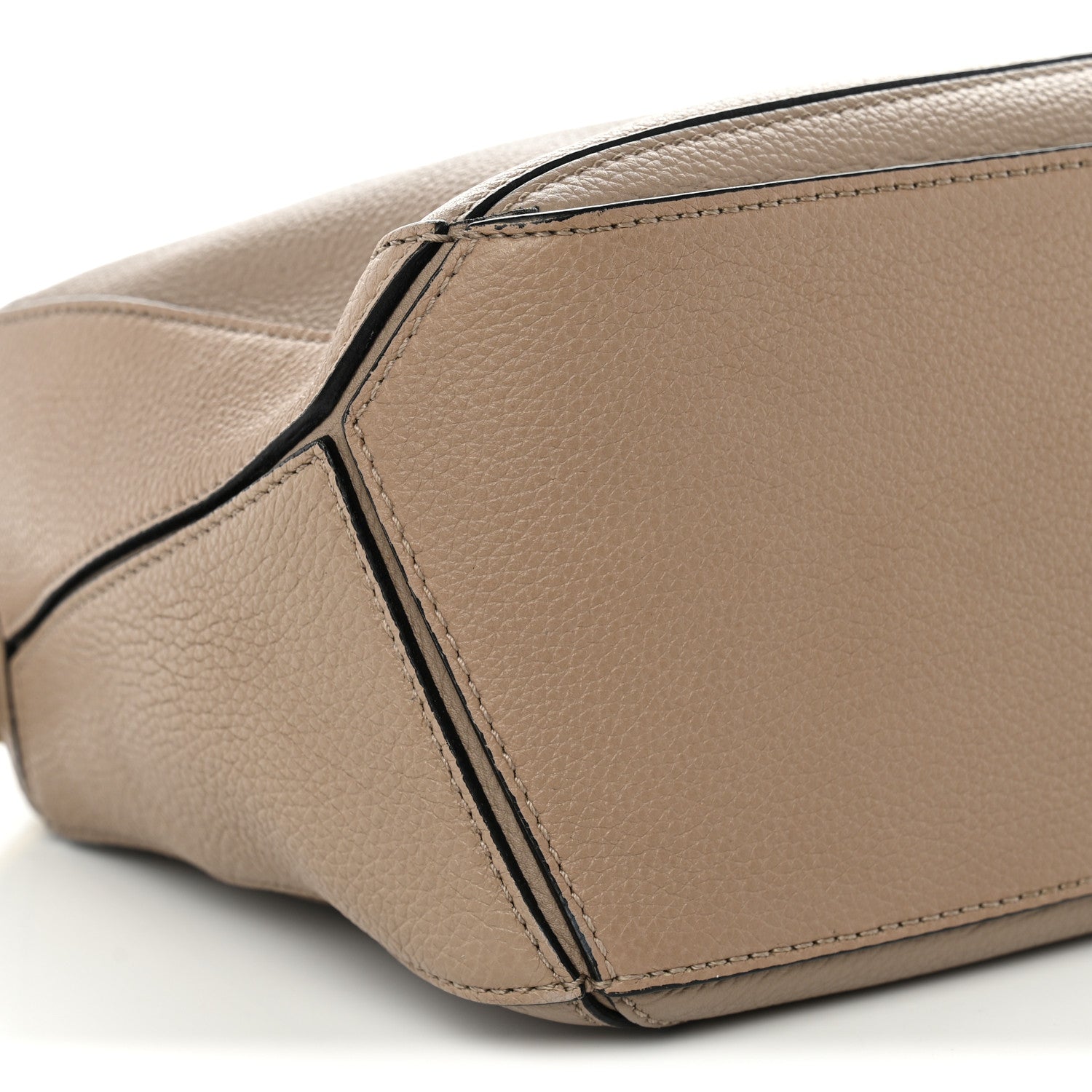Loewe Grained Calfskin Small Puzzle Bag Sand 8 of 10