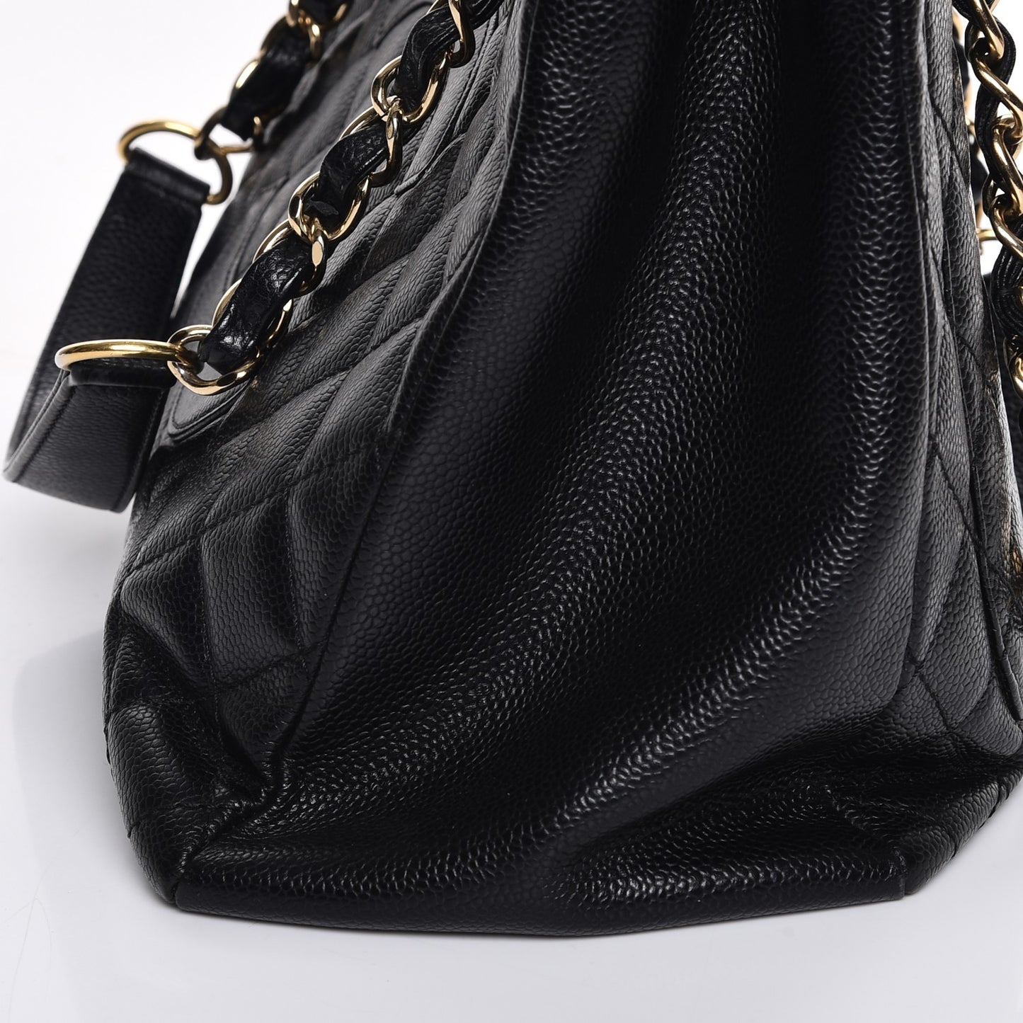 Caviar Quilted Grand Shopping Tote GST Black