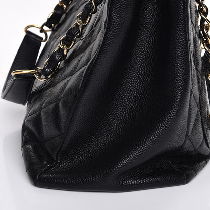Chanel Caviar Quilted Grand Shopping Tote GST Black 8 of 9