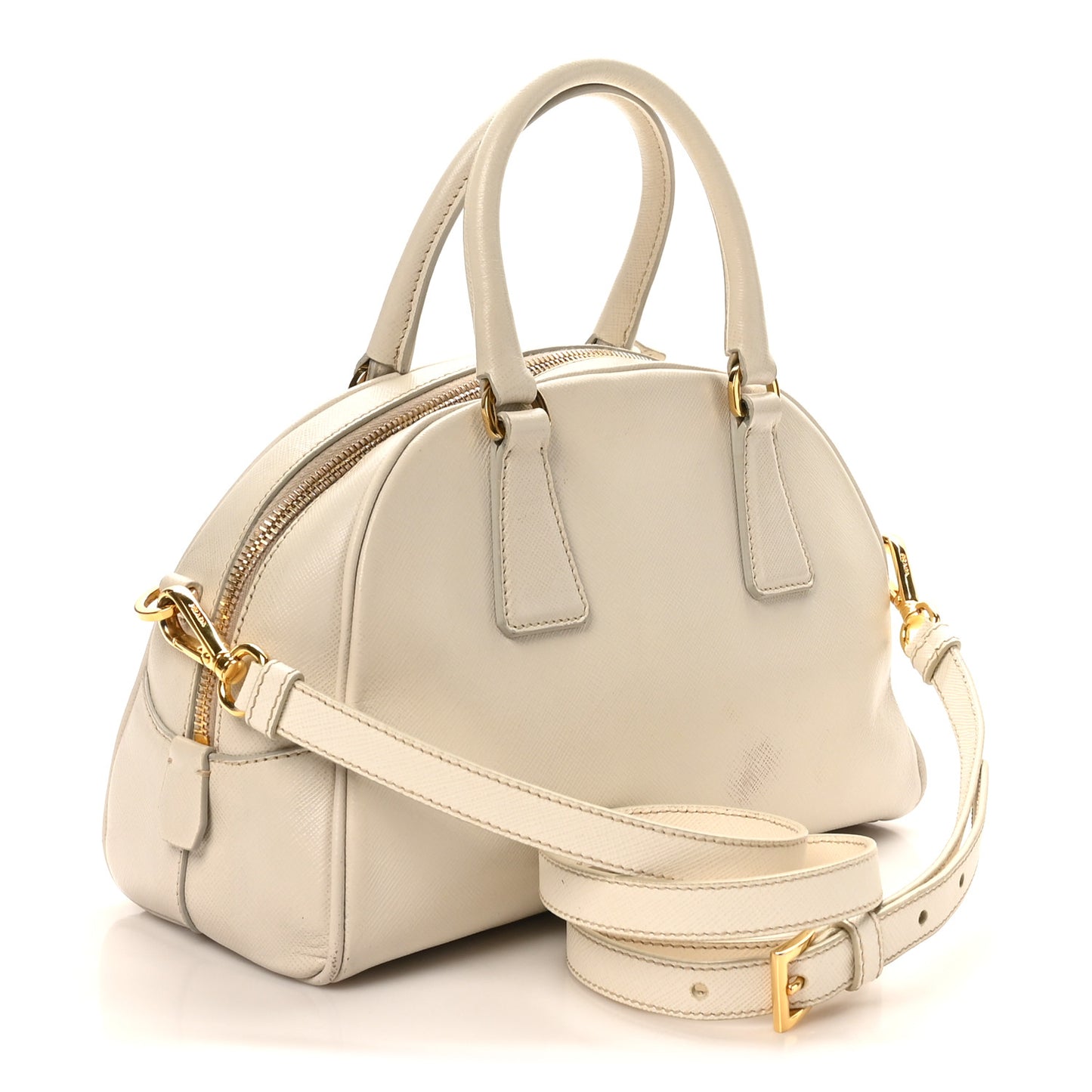 Saffiano Bowling Bag White