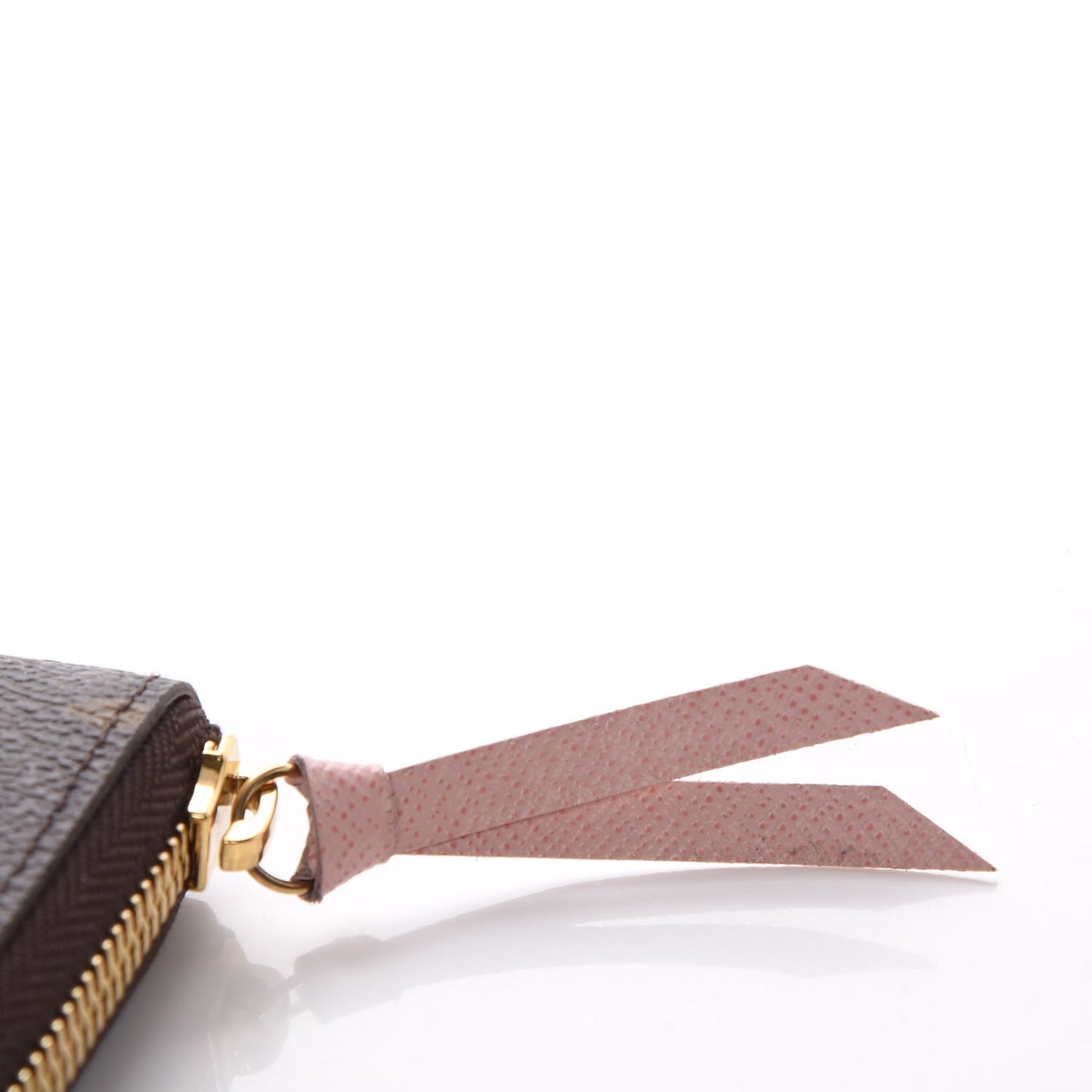 Monogram Clemence Wallet Rose Ballerine