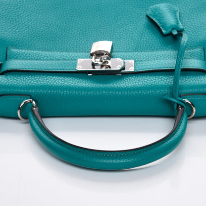 Hermes Taurillon Clemence Kelly Retourne 28 Bleu Paon 12 of 27