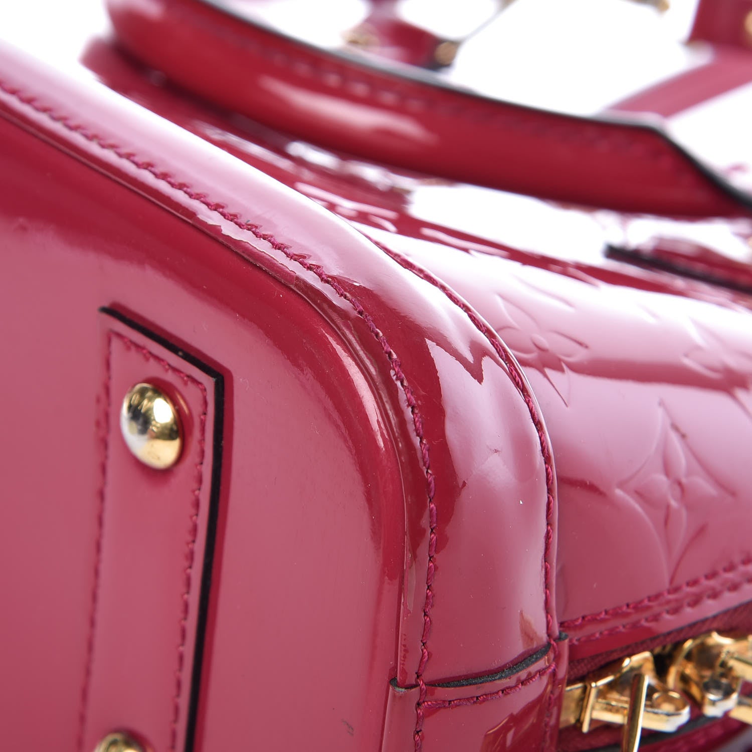 Louis Vuitton Vernis Alma BB Rose Indien 14 of 17