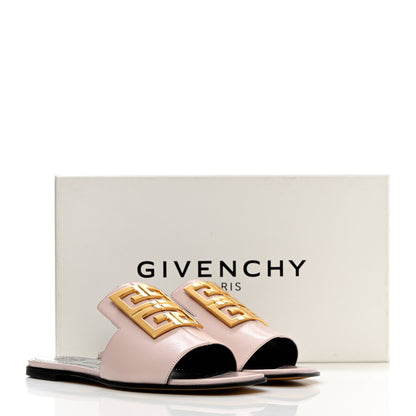 Givenchy Grained Calfskin 4G Flat Sandals 36 Pale Pink 13 of 13
