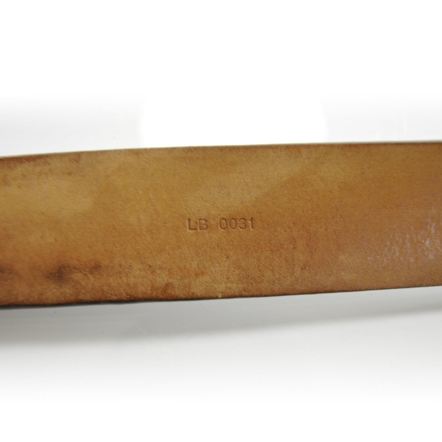 Louis Vuitton Damier Ebene LV Paris Belt Gold 6 of 8