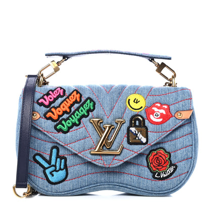 Louis Vuitton Denim New Wave Chain MM Blue 1 of 5