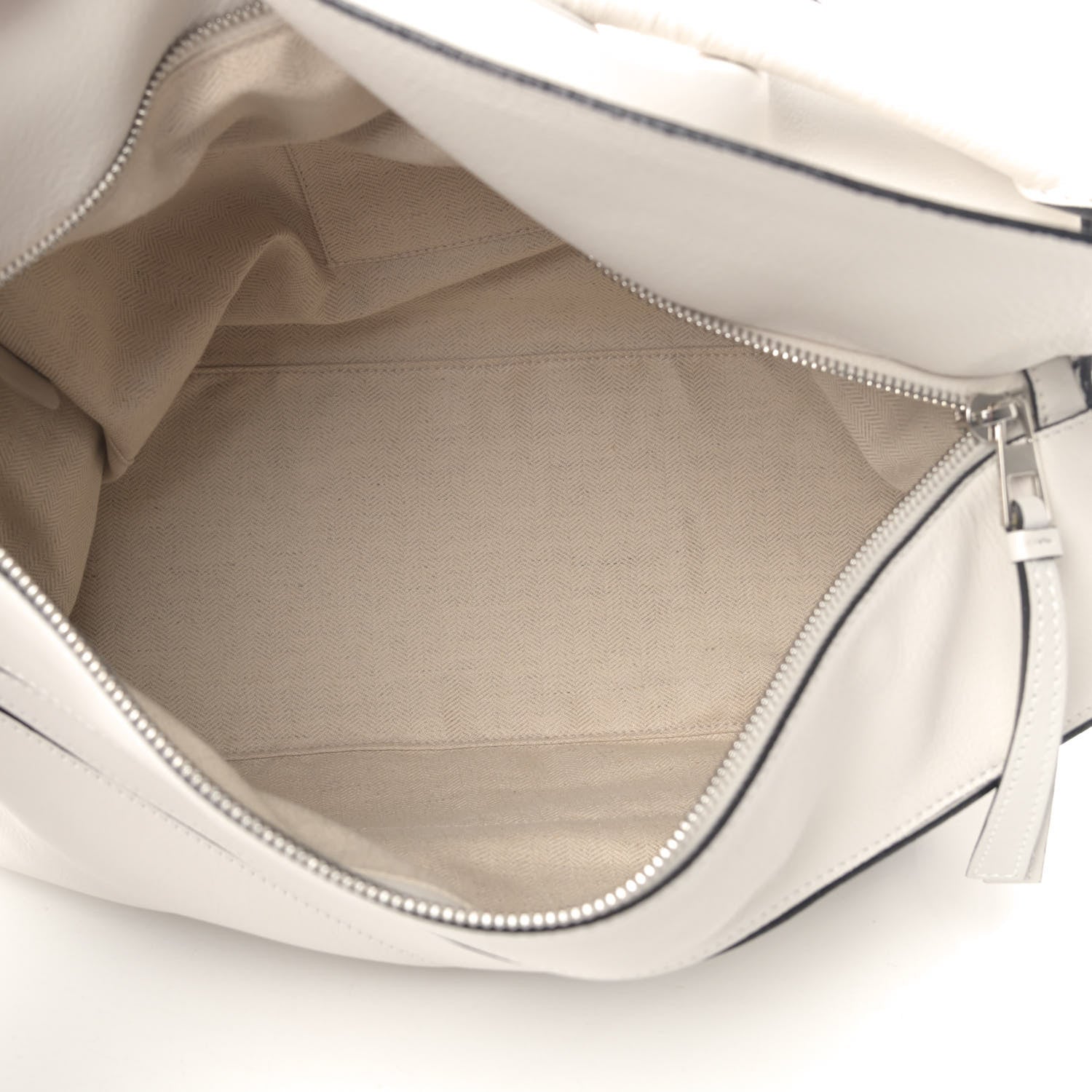 Loewe Calfskin Large Puzzle Bag White 4 of 4