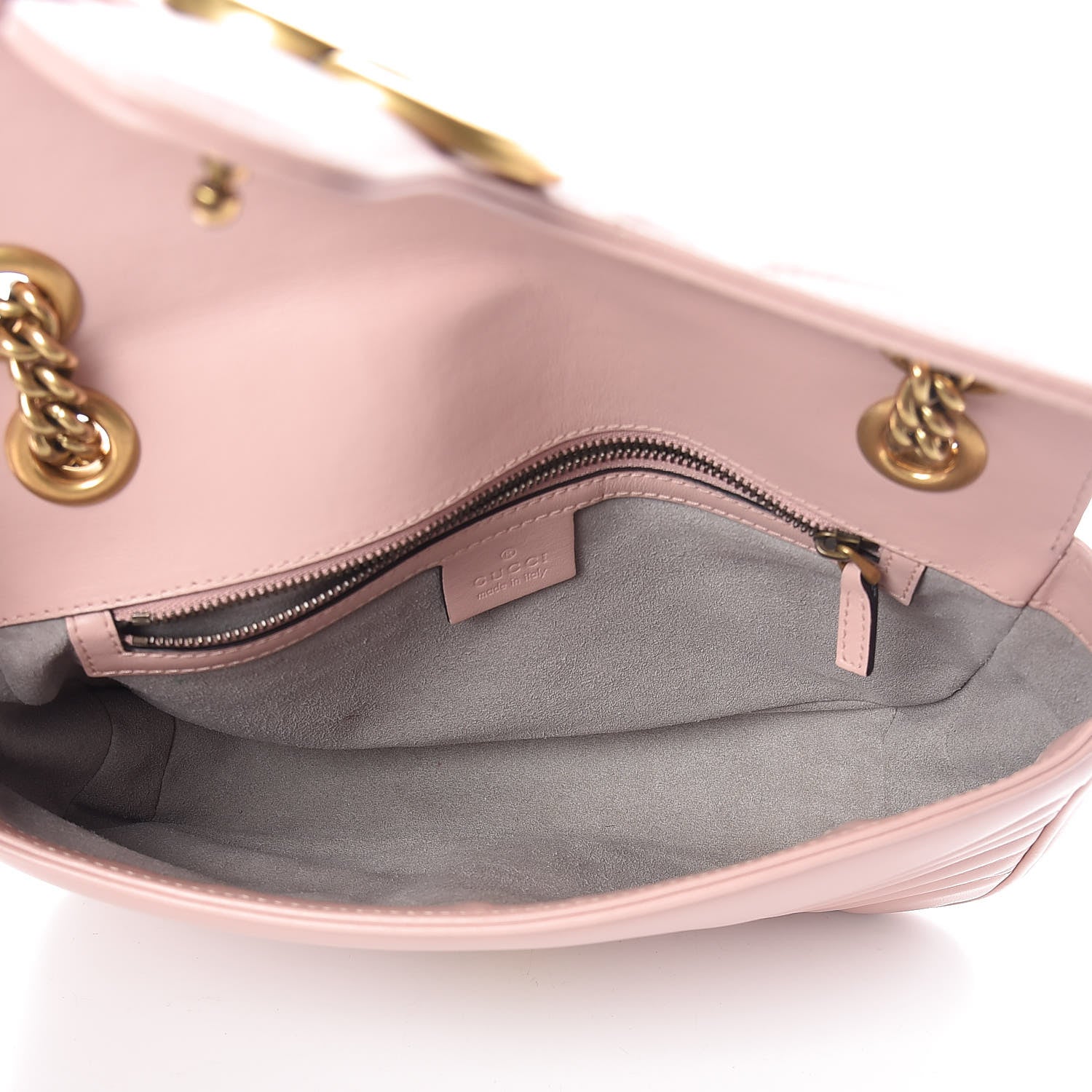 Gucci Calfskin Matelasse Small GG Marmont Shoulder Bag Perfect Pink 5 of 13