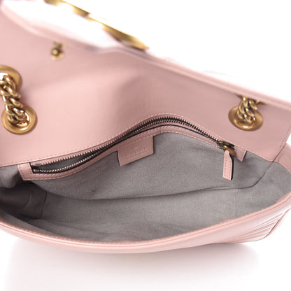 Gucci Calfskin Matelasse Small GG Marmont Shoulder Bag Perfect Pink 5 of 13