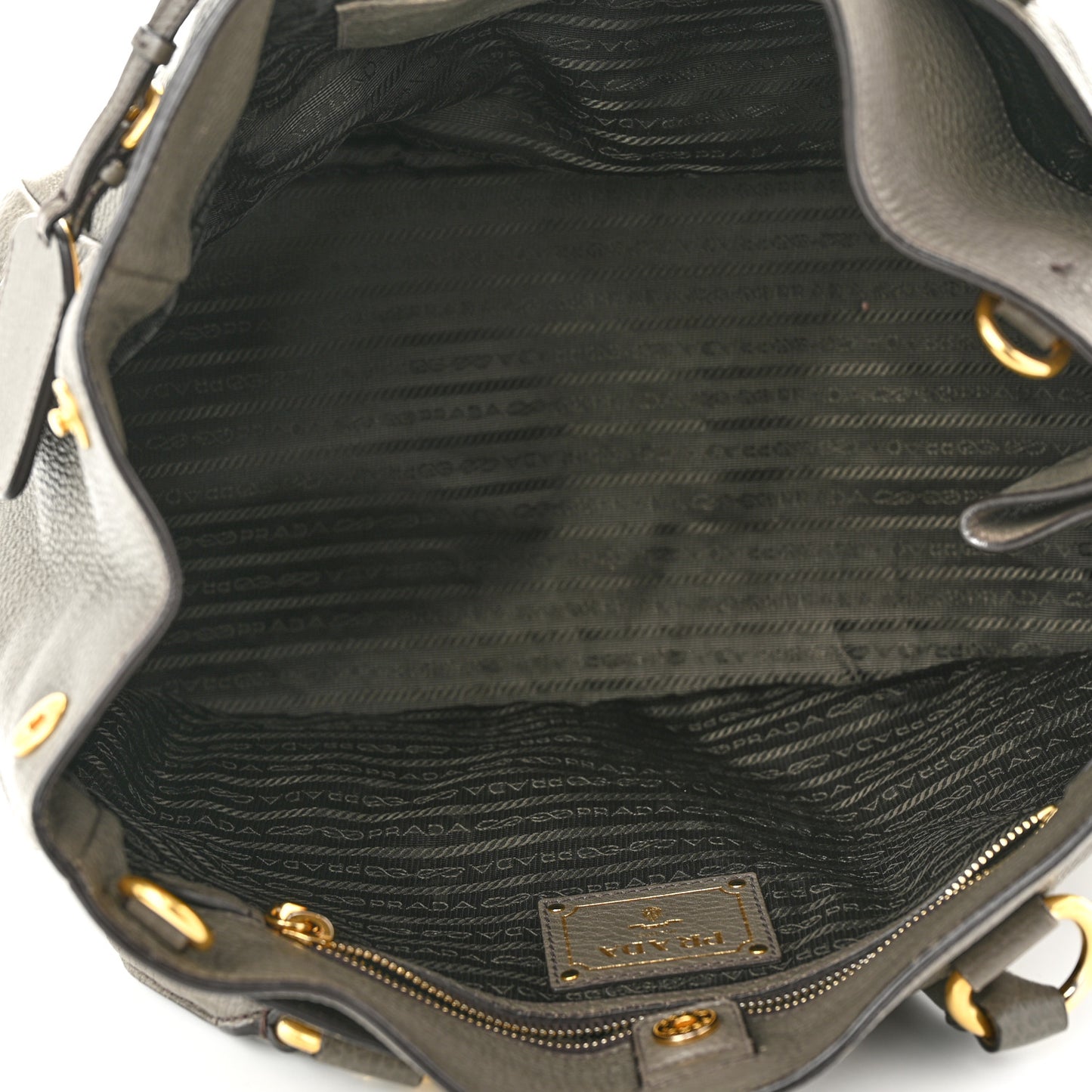 Vitello Daino Tote Dark Green
