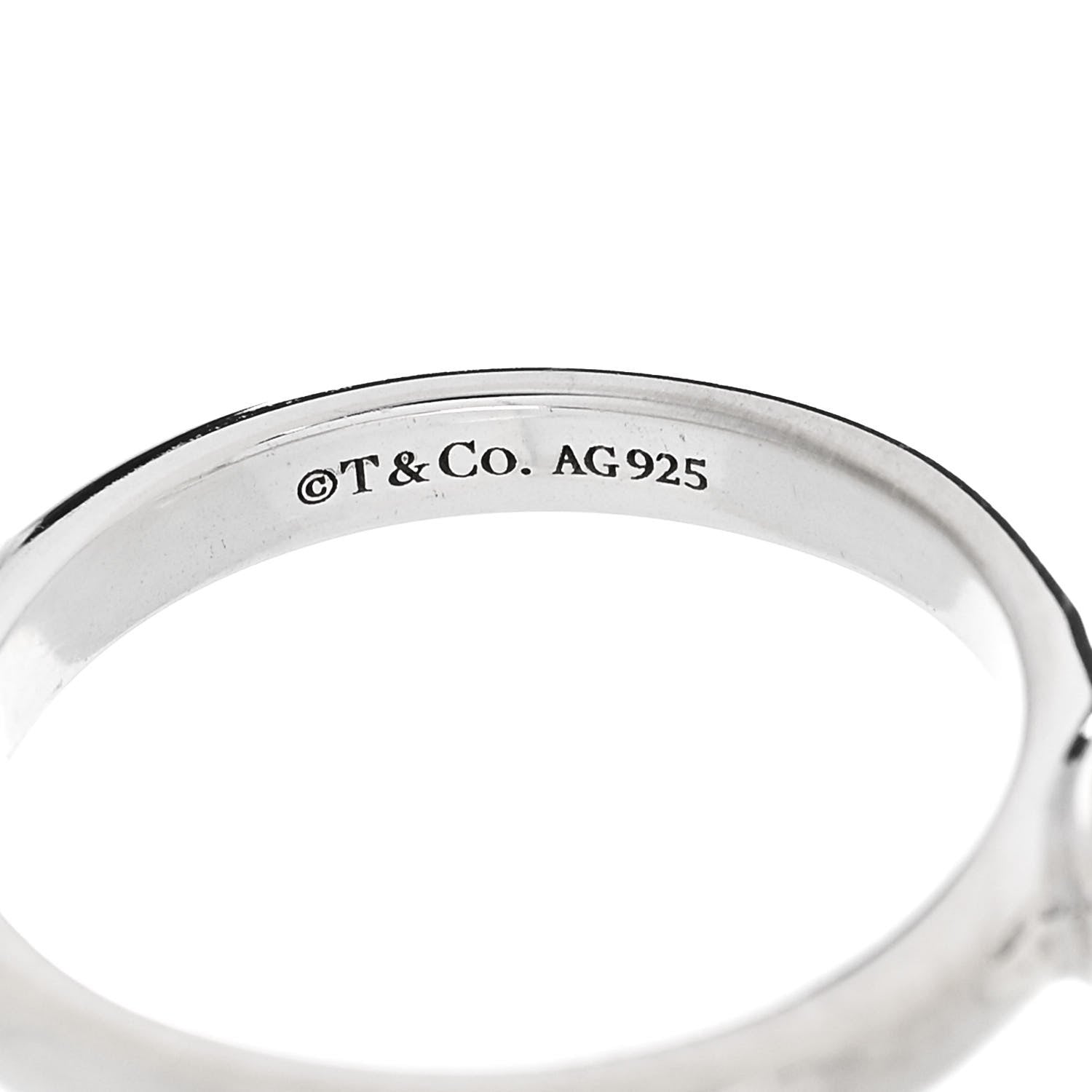 Tiffany Sterling Silver 8mm Hardwear Ball Ring 48 4.5 5 of 8