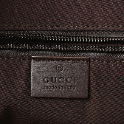 Gucci Monogram Calfskin Perforated Medium Flat Messenger Bag Dark Brown 5 of 9