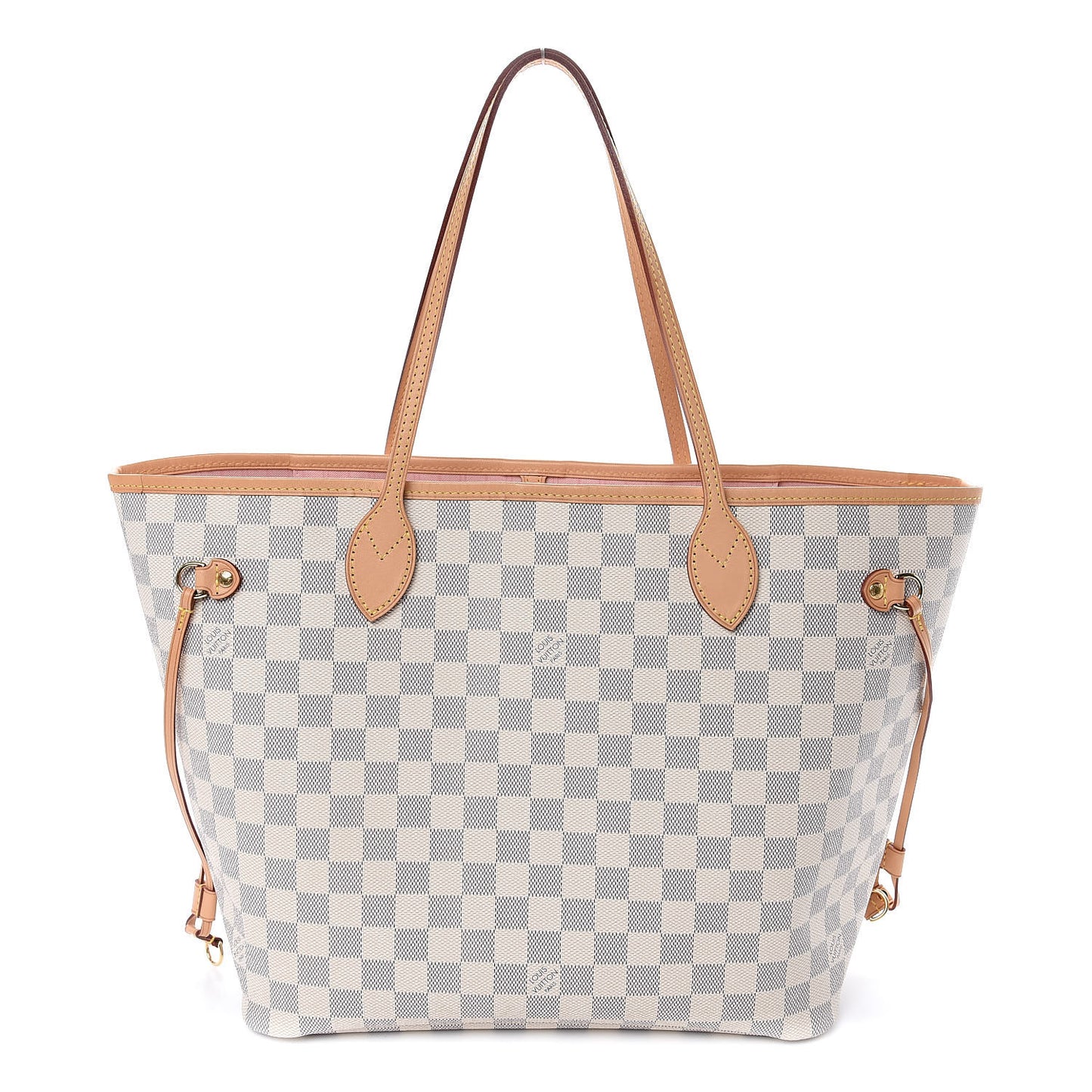 Damier Azur Neo Neverfull MM Rose Ballerine