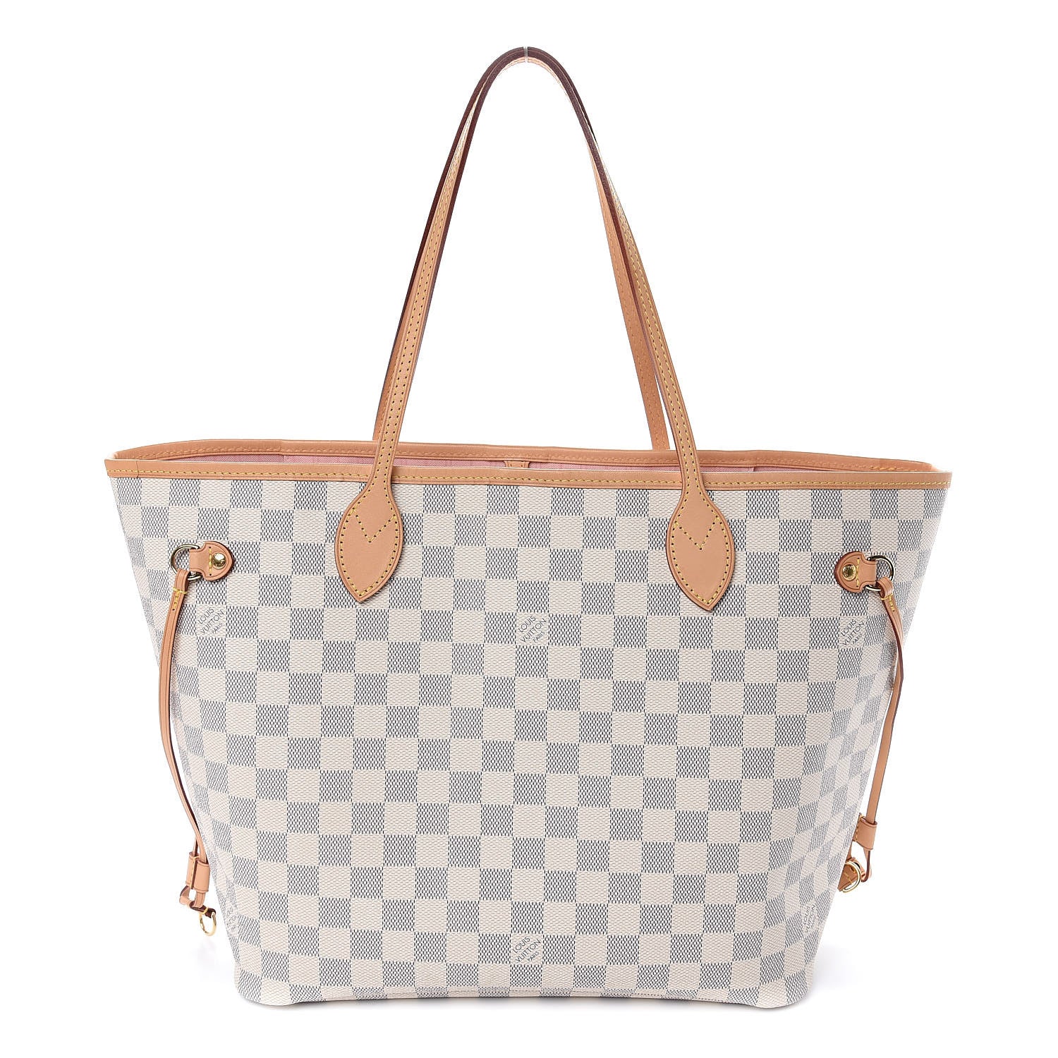Louis Vuitton Damier Azur Neo Neverfull MM Rose Ballerine 1 of 10