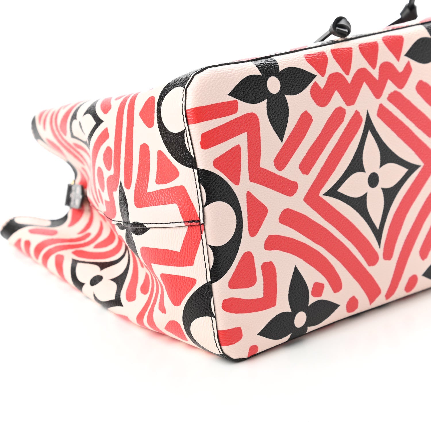 Louis Vuitton Monogram Giant Crafty NeoNoe MM Creme Rouge Black 6 of 10
