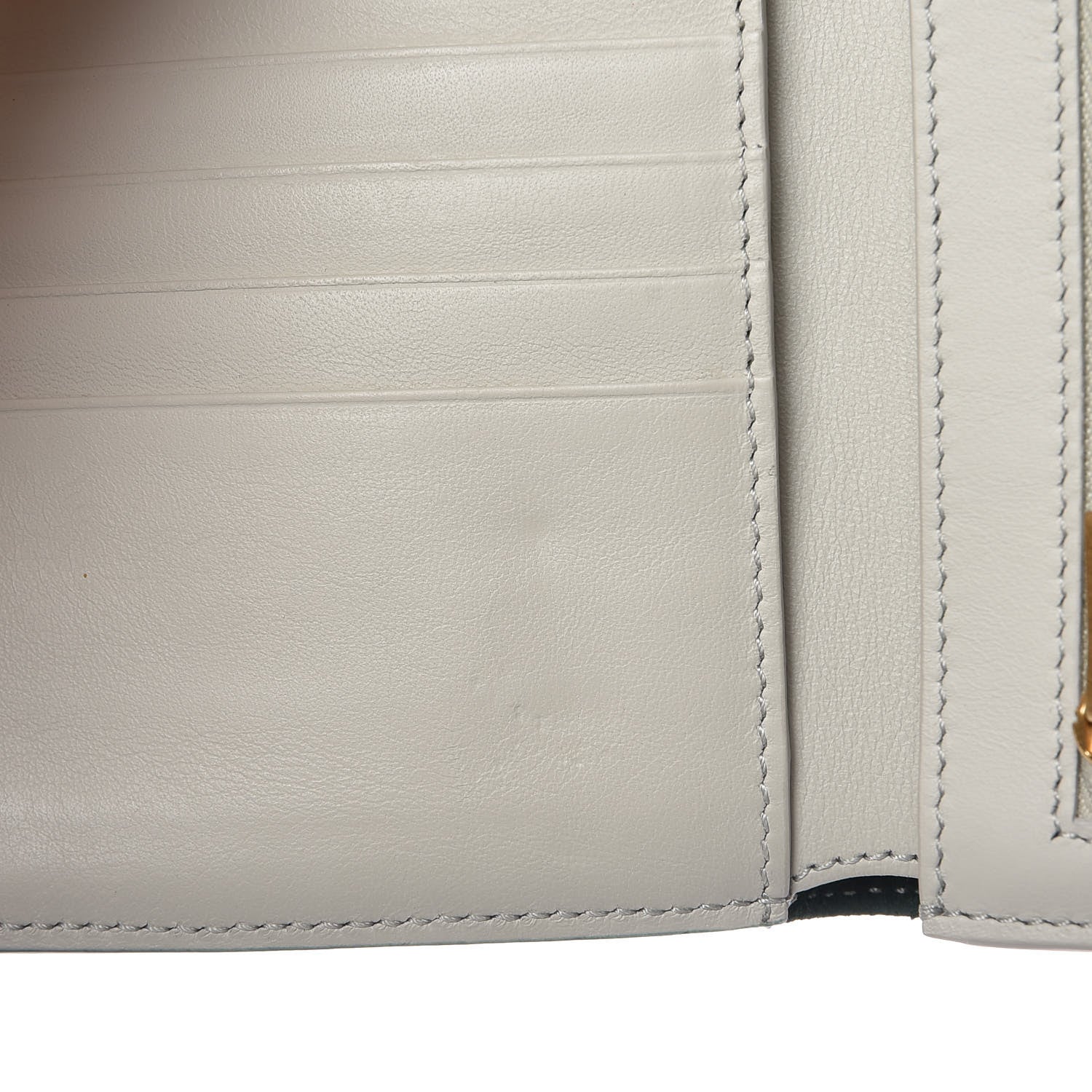 Celine Grained Calfskin Medium Multifunction Strap Wallet Amazone Chalk 8 of 8