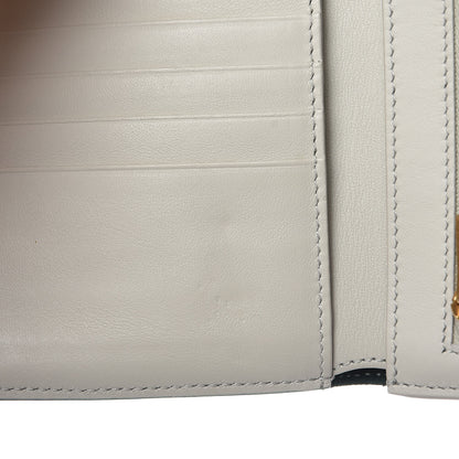 Celine Grained Calfskin Medium Multifunction Strap Wallet Amazone Chalk 8 of 8