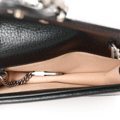Gucci Calfskin Super Mini Dionysus Shoulder Bag Black 5 of 9