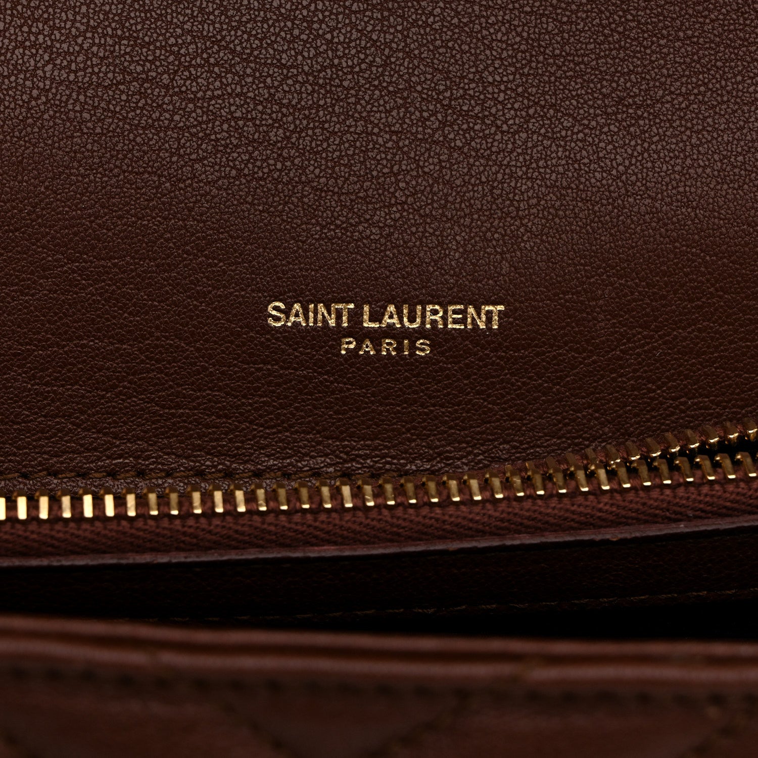 Saint Laurent Sheepskin Matelasse Chevron Monogram Medium College Bag Brick 6 of 12