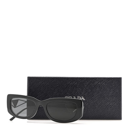 Prada Acetate Sunglasses SPR 14Y Black Slate Gray 8 of 8