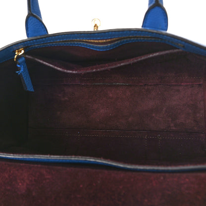 Mulberry Classic Grain Calfskin Small Bayswater Porcelain Blue 5 of 14