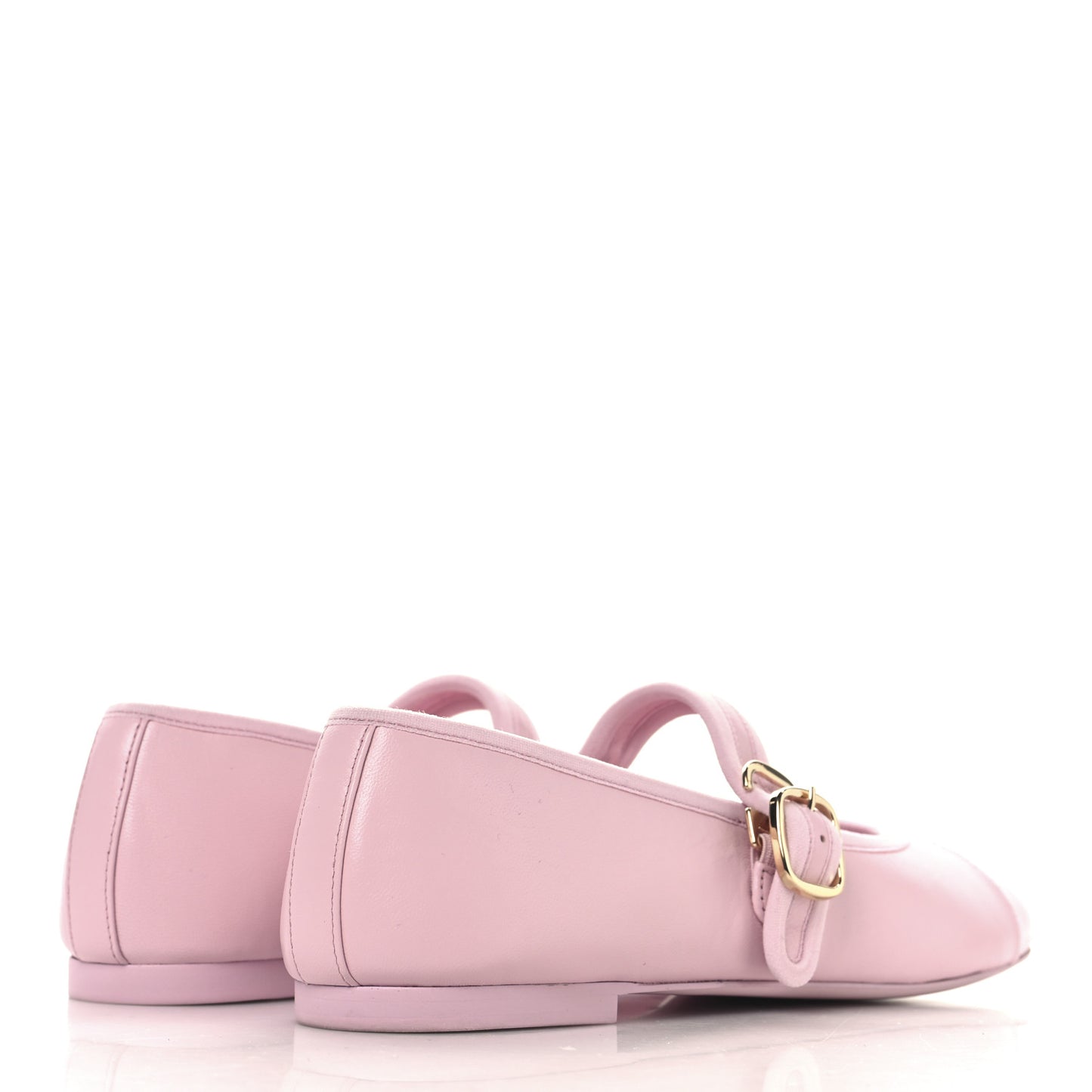 Lambskin Mary Jane Flats 36 Light Pink