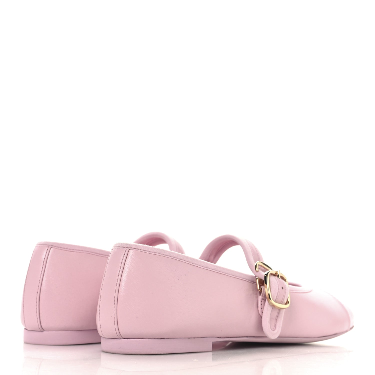 Chanel Lambskin Mary Jane Flats 36 Light Pink 5 of 10