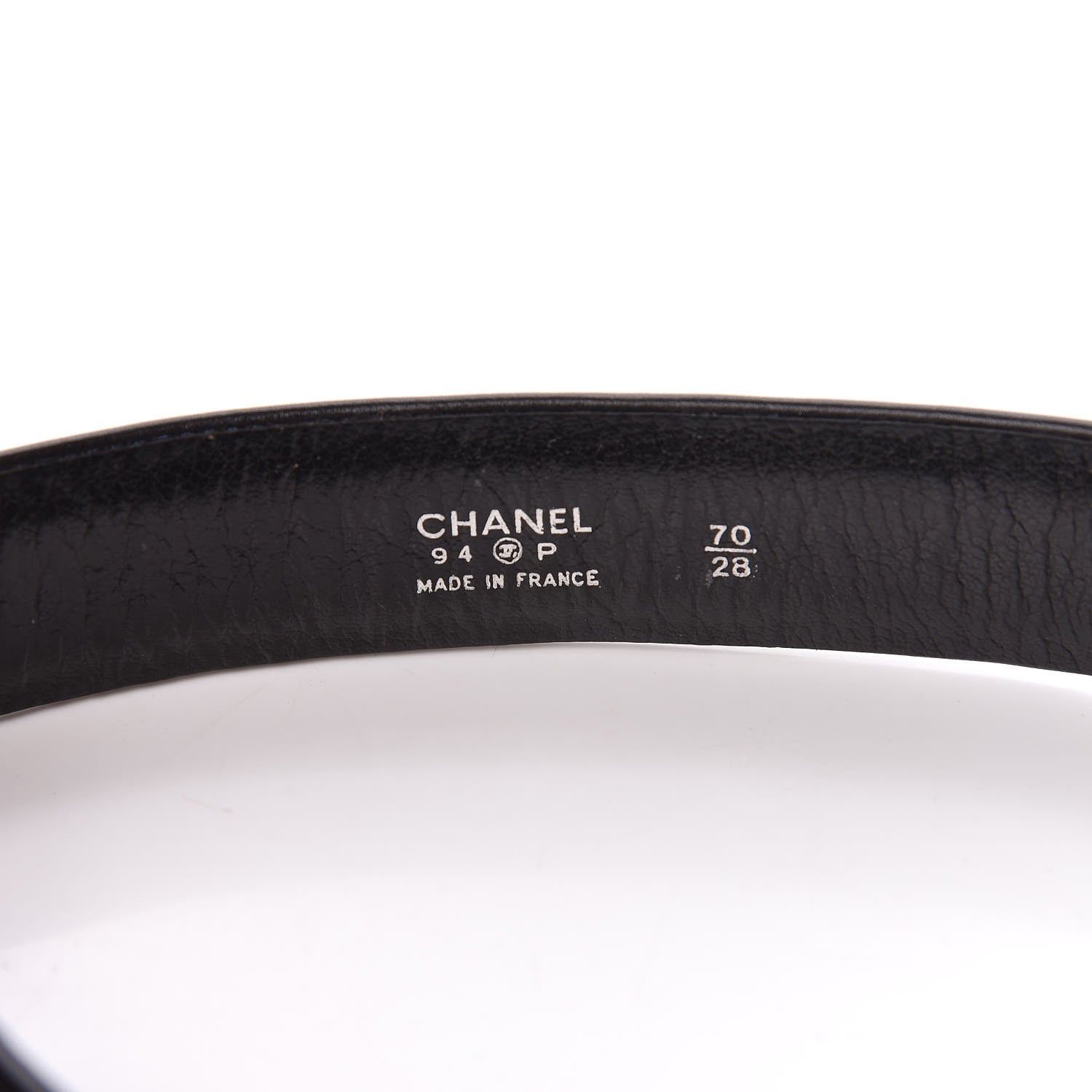 Chanel Calfskin Quilted CC Chain 31 Rue Cambon Medallion Belt 70 28 Black 6 of 8