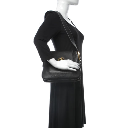 Gucci Cellarius Calfskin Medium 1973 Shoulder Bag Black 2 of 14