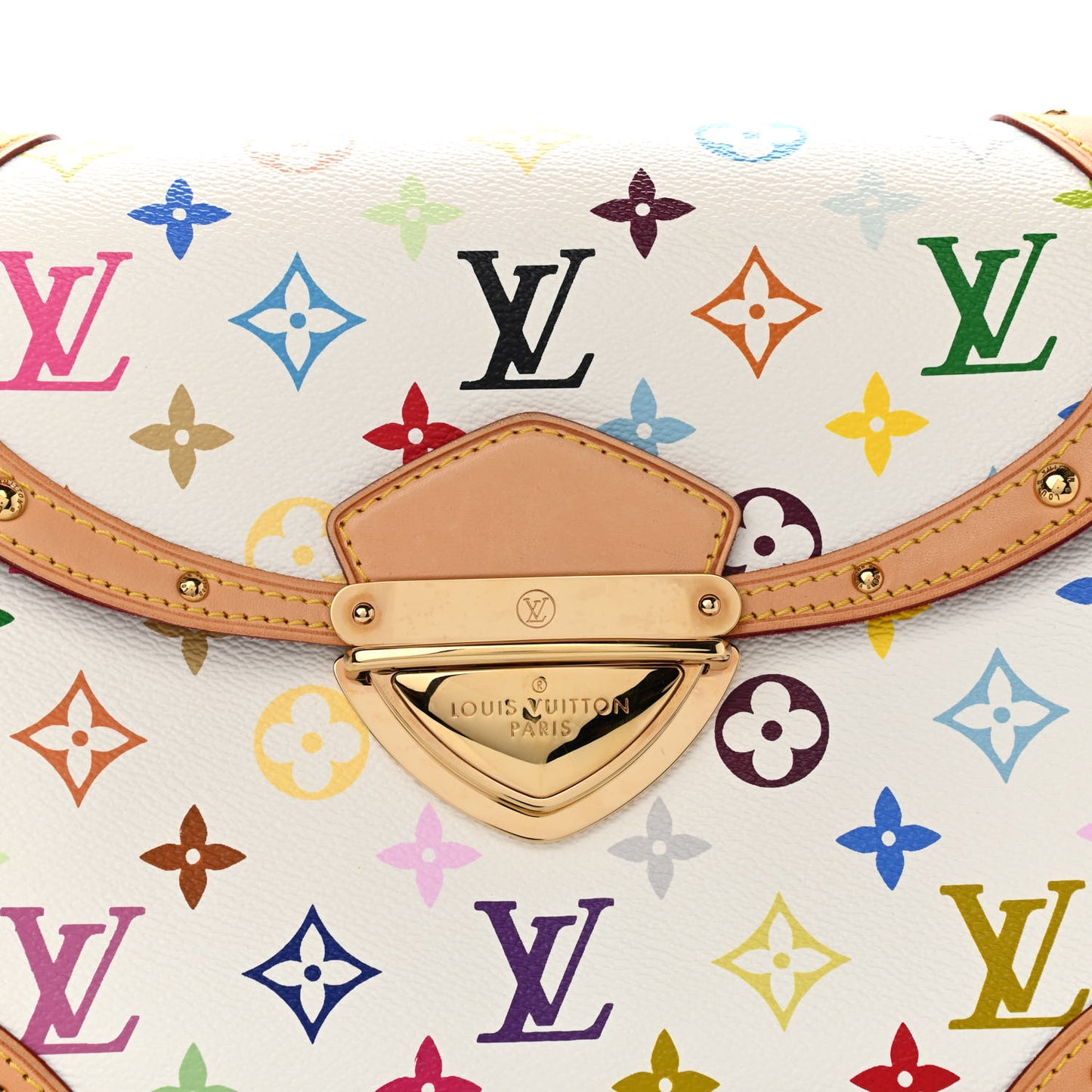 Monogram Multicolor Beverly MM White