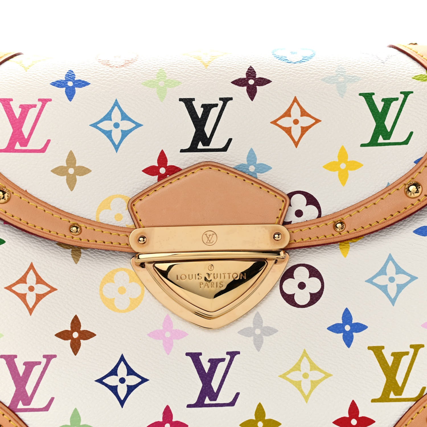 Louis Vuitton Monogram Multicolor Beverly MM White 7 of 10
